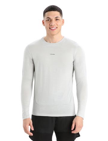 Pánské Long Sleeve Icebreaker ZoneKnit™ Merino T-Shirt Béžový | CZ 1714KORI